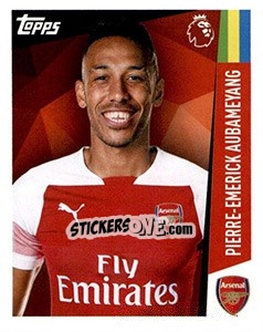 Sticker Pierre-Emerick Aubameyang - Premier League Inglese 2018-2019 n. 30 - Topps