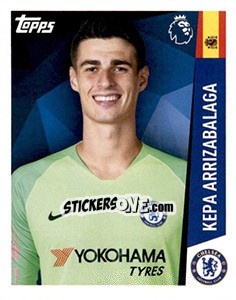 Sticker Kepa Arrizabalaga - Premier League Inglese 2018-2019 n. 77 - Topps