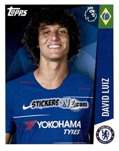 Sticker David Luiz - Premier League Inglese 2018-2019 n. 80 - Topps