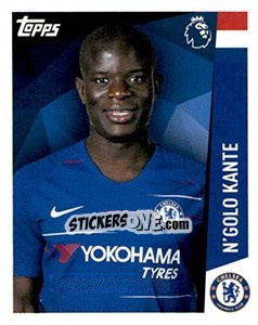Sticker N'Golo Kante - Premier League Inglese 2018-2019 n. 82 - Topps