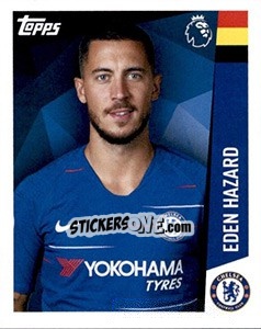 Sticker Eden Hazard - Premier League Inglese 2018-2019 n. 83 - Topps