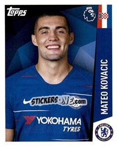 Figurina Mateo Kovacic - Premier League Inglese 2018-2019 - Topps