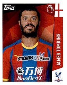 Sticker James Tomkins - Premier League Inglese 2018-2019 n. 94 - Topps