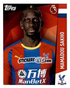 Figurina Mamadou Sakho - Premier League Inglese 2018-2019 - Topps