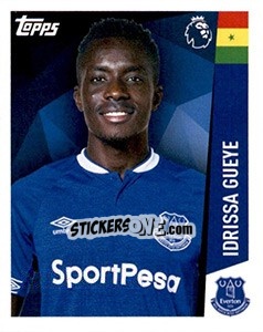 Figurina Idrissa Gueye - Premier League Inglese 2018-2019 - Topps