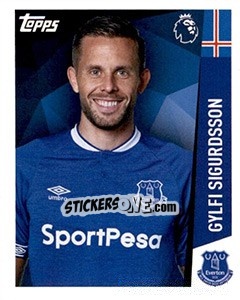 Sticker Gylfi Sigurdsson - Premier League Inglese 2018-2019 n. 111 - Topps