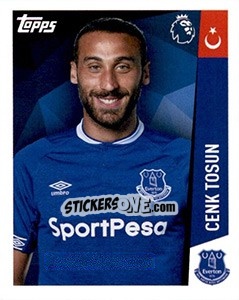 Sticker Cenk Tosun - Premier League Inglese 2018-2019 n. 114 - Topps