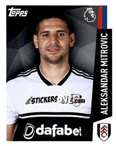 Sticker Aleksandar Mitrovic - Premier League Inglese 2018-2019 n. 128 - Topps