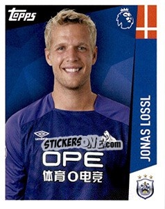 Sticker Jonas Lossl - Premier League Inglese 2018-2019 n. 133 - Topps