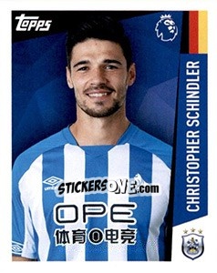 Sticker Christopher Schindler - Premier League Inglese 2018-2019 n. 134 - Topps