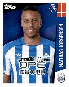 Sticker Mathias Jorgensen - Premier League Inglese 2018-2019 n. 135 - Topps
