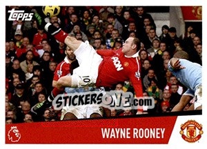 Figurina Wayne Rooney (Manchester United) - Premier League Inglese 2018-2019 - Topps