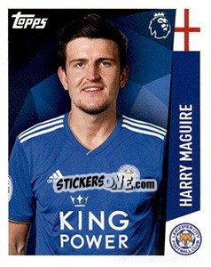 Figurina Harry Maguire - Premier League Inglese 2018-2019 - Topps