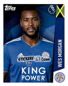 Sticker Wes Morgan - Premier League Inglese 2018-2019 n. 177 - Topps