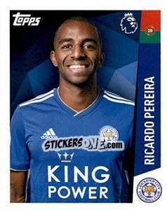 Sticker Ricardo Pereira - Premier League Inglese 2018-2019 n. 178 - Topps
