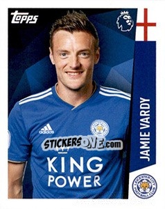 Sticker Jamie Vardy - Premier League Inglese 2018-2019 n. 184 - Topps