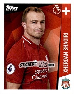 Sticker Xherdan Shaqiri - Premier League Inglese 2018-2019 n. 193 - Topps