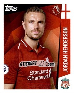 Sticker Jordan Henderson - Premier League Inglese 2018-2019 n. 194 - Topps