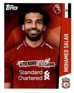 Sticker Mohamed Salah - Premier League Inglese 2018-2019 n. 197 - Topps
