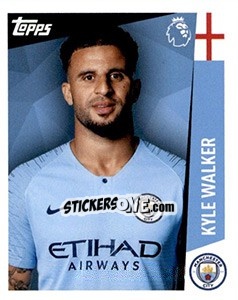 Sticker Kyle Walker - Premier League Inglese 2018-2019 n. 204 - Topps