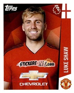 Sticker Luke Shaw - Premier League Inglese 2018-2019 n. 220 - Topps