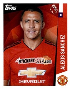 Sticker Alexis Sanchez - Premier League Inglese 2018-2019 n. 225 - Topps
