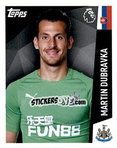 Sticker Martin Dubravka - Premier League Inglese 2018-2019 n. 231 - Topps