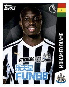 Sticker Mohamed Diame - Premier League Inglese 2018-2019 n. 235 - Topps