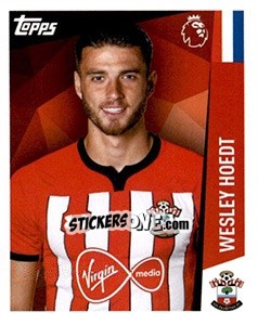 Figurina Wesley Hoedt - Premier League Inglese 2018-2019 - Topps