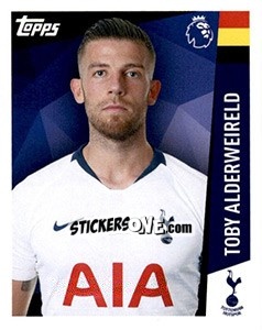 Sticker Toby Alderweireld - Premier League Inglese 2018-2019 n. 261 - Topps