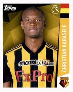 Sticker Christian Kabasele - Premier League Inglese 2018-2019 n. 276 - Topps