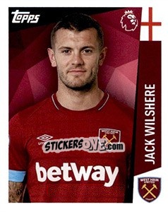 Sticker Jack Wilshere - Premier League Inglese 2018-2019 n. 293 - Topps
