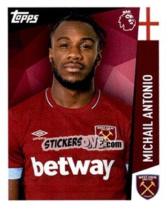 Sticker Michail Antonio - Premier League Inglese 2018-2019 - Topps