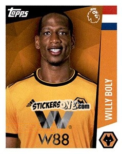Figurina Willy Boly - Premier League Inglese 2018-2019 - Topps