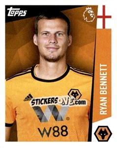 Sticker Ryan Bennett - Premier League Inglese 2018-2019 n. 303 - Topps