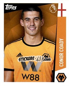Sticker Conor Coady - Premier League Inglese 2018-2019 n. 304 - Topps