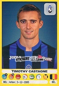 Sticker Timothy Castagne - Calciatori 2018-2019 n. 15 - Panini