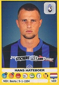 Sticker Hans Hateboer - Calciatori 2018-2019 n. 16 - Panini