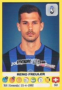 Cromo Remo Freuler - Calciatori 2018-2019 - Panini