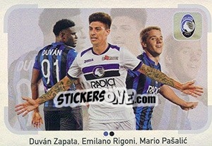 Sticker Atalanta (Zapata, Rigoni, Pašalic) - Calciatori 2018-2019 - Panini