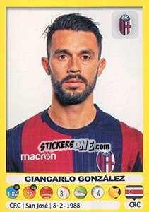 Cromo Giancarlo González - Calciatori 2018-2019 - Panini