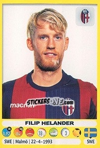 Sticker Filip Helander - Calciatori 2018-2019 n. 38 - Panini