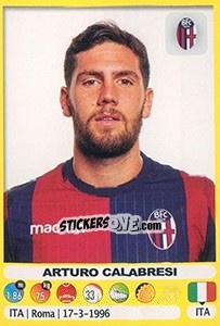 Cromo Arturo Calabresi - Calciatori 2018-2019 - Panini