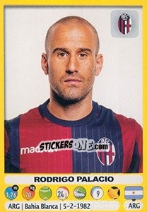 Sticker Rodrigo Palacio - Calciatori 2018-2019 n. 53 - Panini