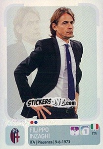 Figurina Filippo Inzaghi (Allenatore) - Calciatori 2018-2019 - Panini