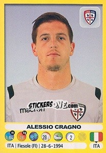 Cromo Alessio Cragno - Calciatori 2018-2019 - Panini