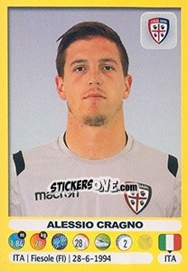 Sticker Alessio Cragno - Calciatori 2018-2019 n. 61 - Panini