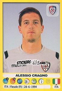 Figurina Alessio Cragno - Calciatori 2018-2019 - Panini