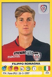 Figurina Filippo Romagna - Calciatori 2018-2019 - Panini