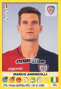Sticker Marco Andreolli - Calciatori 2018-2019 n. 67 - Panini